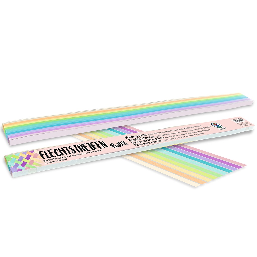 Bandes à tresser Pastell 1x50cm