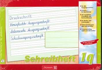 Cahier d'écriture A5 ligné, 16 fles (10 pièces) Brunnen