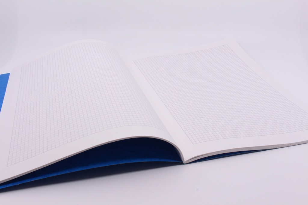 Cahier presspan A4 quadrillé 4x4 mm 48 flles (10 pces)