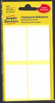 Etiketten weiss 40 x 55 mm (28 Stück)