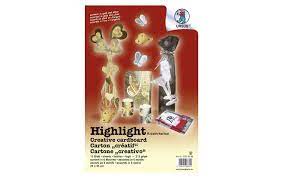 Bastel-Papier Highlight 23x33cm 215 g,  Sortiment 12 Blatt