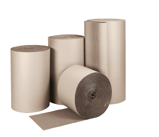 Carton ondulé brun rouleau entier 75m