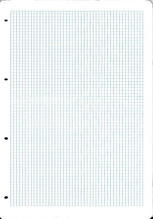 Feuilles de classeur A4 quadrillé 4mm (100 fles)