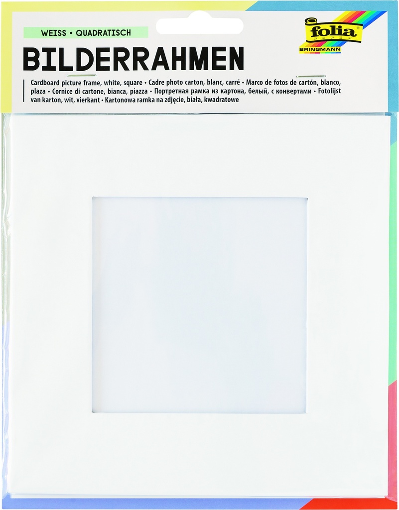 Cadre pour photo en carton blanc