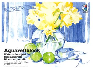Bloc aquarelle 200 g/m2, 10 fles