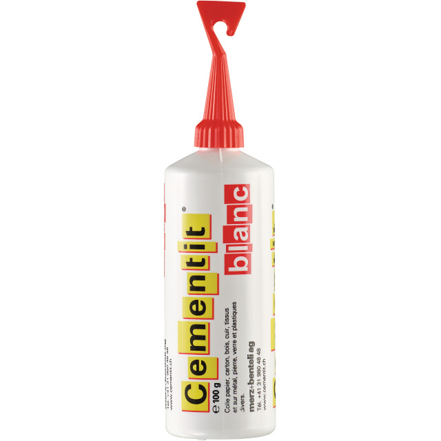 Colle blanche Cementit avec spatule 100 gr. (6 pièces)