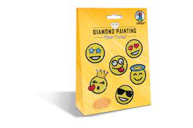 Painting Sticker "Smileys"-pierres de diamant assorties en couleurs différentes