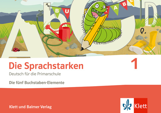 Die Sprachstarken 1,  Stempelset mit 5 Buchstaben-Elementen