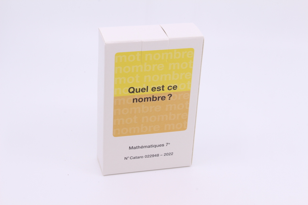 Mathématiques 7e jeux de cartes Quel est ce nombre?