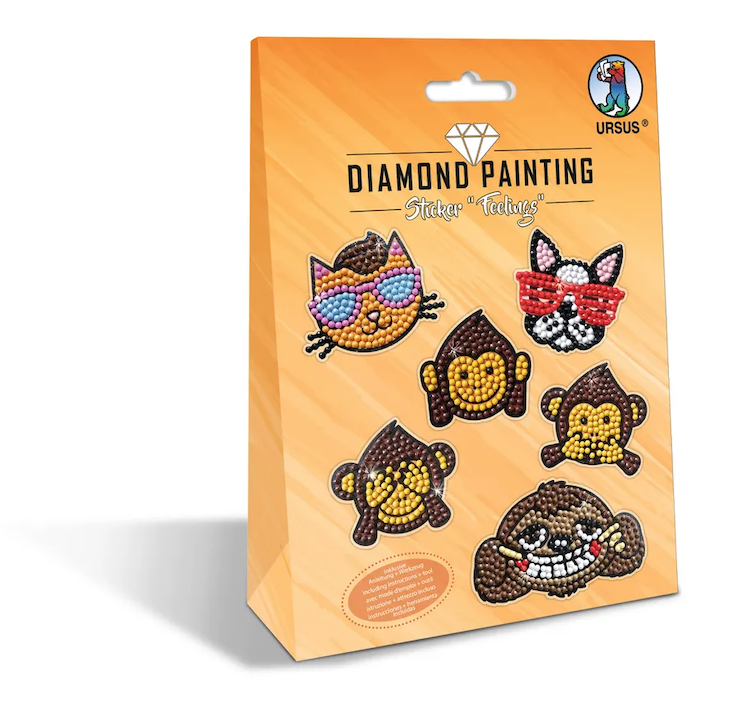 Painting Sticker "Animal friends"-pierres de diamant assorties en couleurs différentes (copie)
