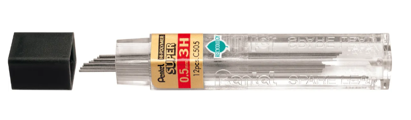 Mines polymer 0.5 mm 2H (12 pièces) (copie)