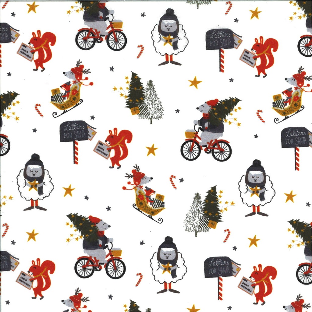 Tissu Noël imprimé largeur 150 cm