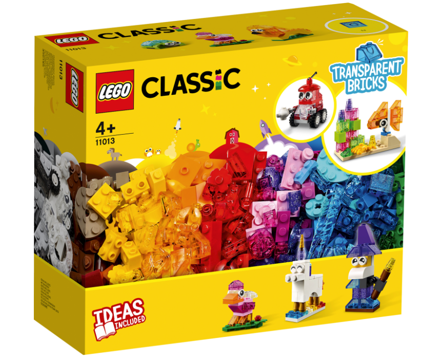 Lego® Classic Briques transparentes 500 pièces (Box No 11013)