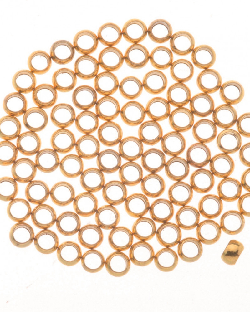 Perles à écraser or ø 3mm (35 pces)