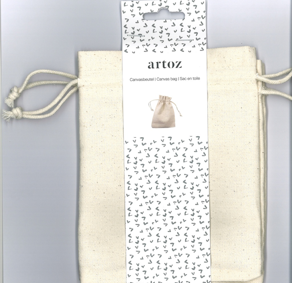 Sacs en toile  12.7 x 16.5 cm 2 pièces