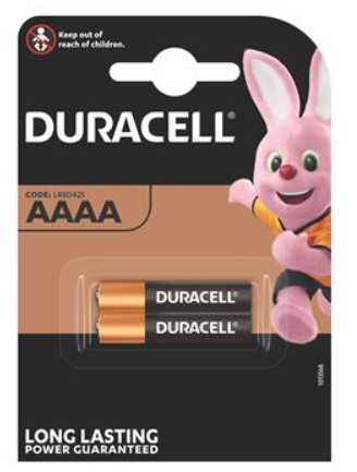 Batterien LR8 AAAA  Duracell (Pkt zu 2 Stk)