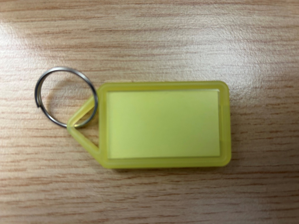 Etiquette click pour clé