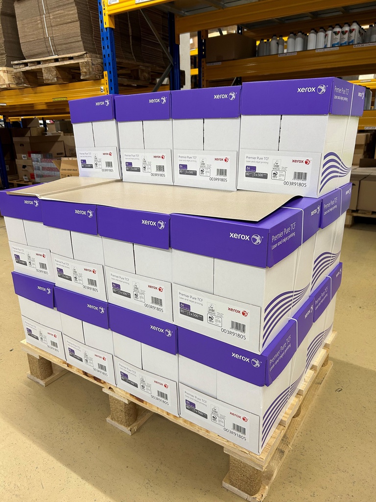 Fotokopierpapier A4 weiss 80 g/m2 Xerox Premier TCF (1/2 Palette à 50'000 Blatt)