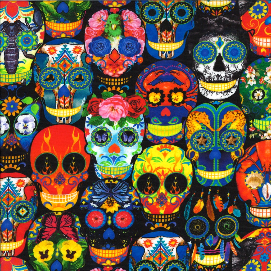 Coton imprimé largeur 115 cm