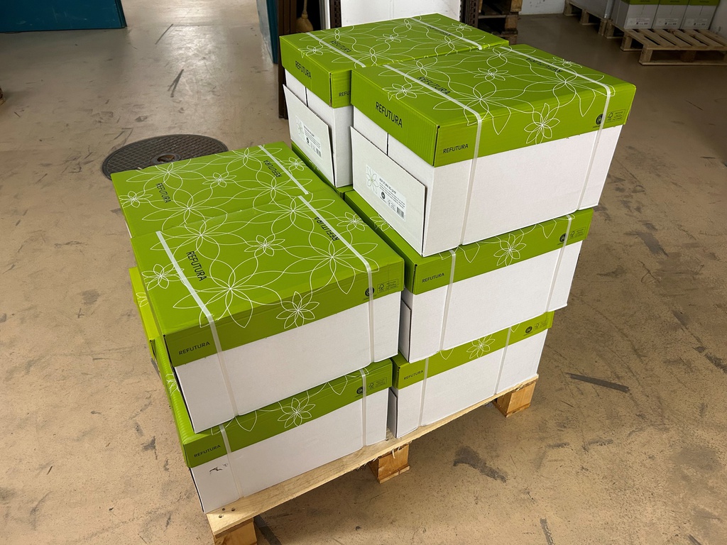 Recycling-Fotokopierpapier A3 Refutura , 80 g/m2 (1/2 Palet 25'000 Blätter)