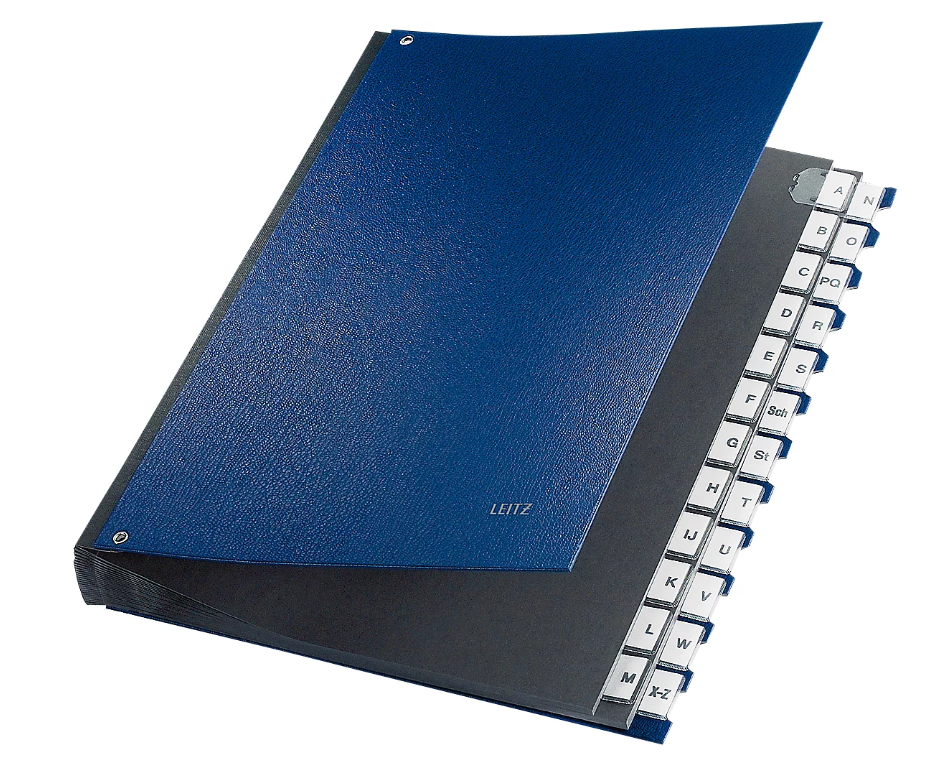 Classeur à compartiment A à Z noir