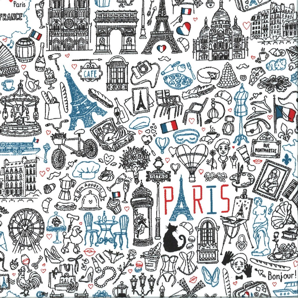 Coton imprimé largeur 140 cm